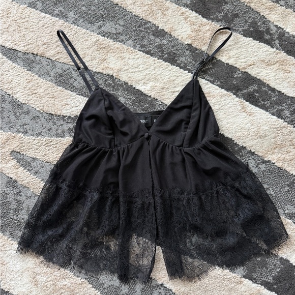 Tiger Mist Black Sheer Lace Camisole - Picture 5 of 7